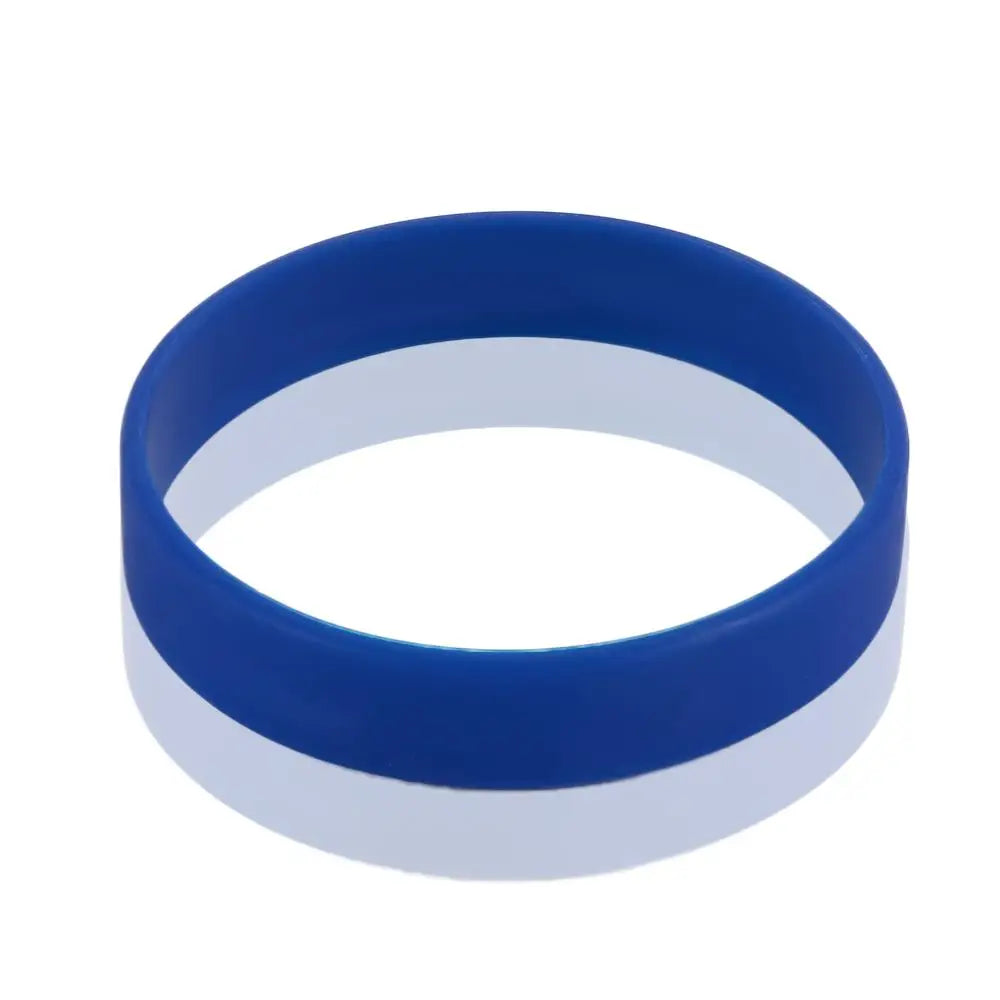 Colorful Silicone Sports Wristband Bracelet – Unisex Silicone Wristband PLUSH blue