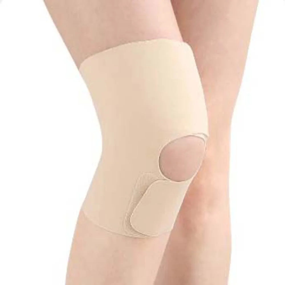 Compression Knee Sleeve Brace – Elastic Knit Fitness Support Compression Knee Sleeve PLUSH