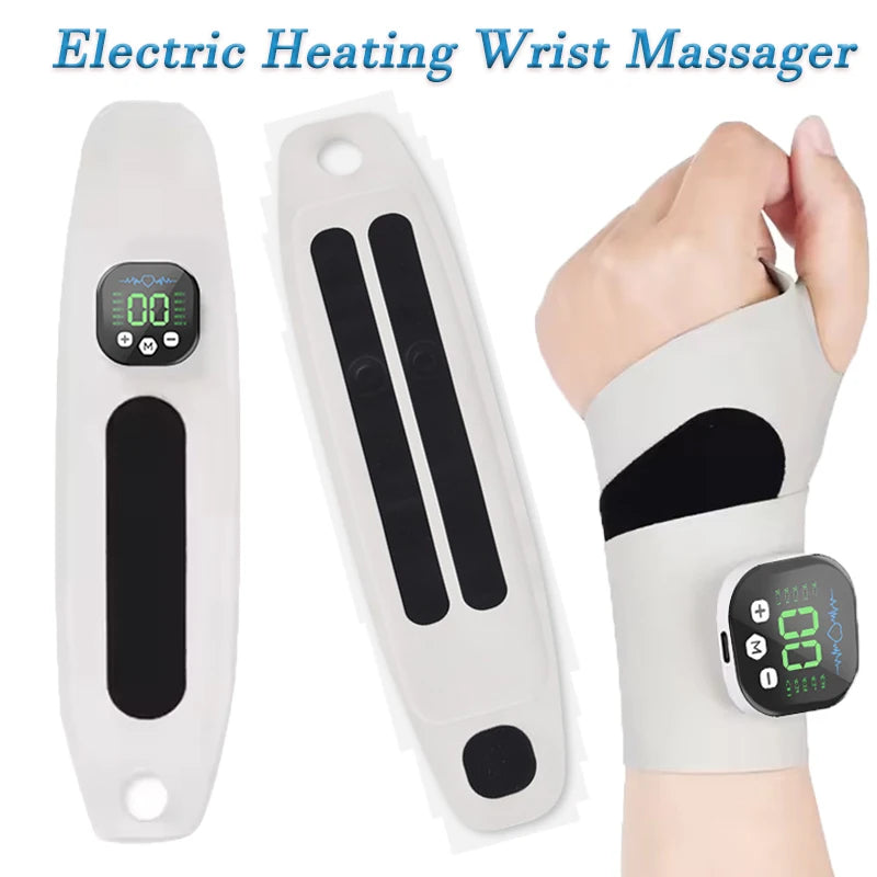 CAMMUO Electric Heating Wrist Massager | 5-Level Heat & Vibration Wrist Massager PLUSH
