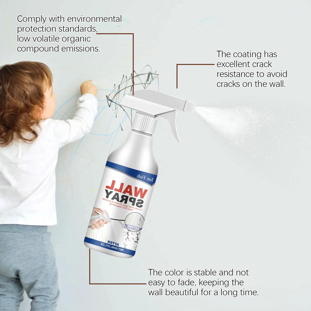 Jue-Fish Wall Repair Spray – Fast-Drying Interior Touch-Up Paint Wall Repair Spray PLUSH