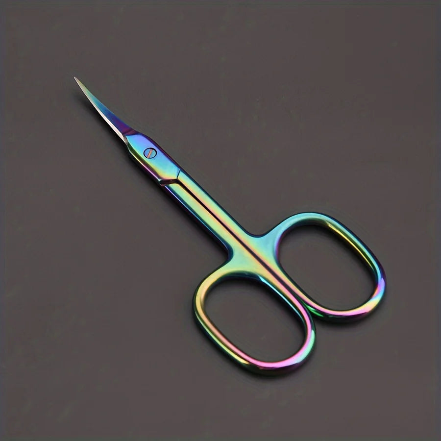 Rainbow Titanium Cuticle Scissors – Precision Stainless Steel Cuticle Scissors PLUSH