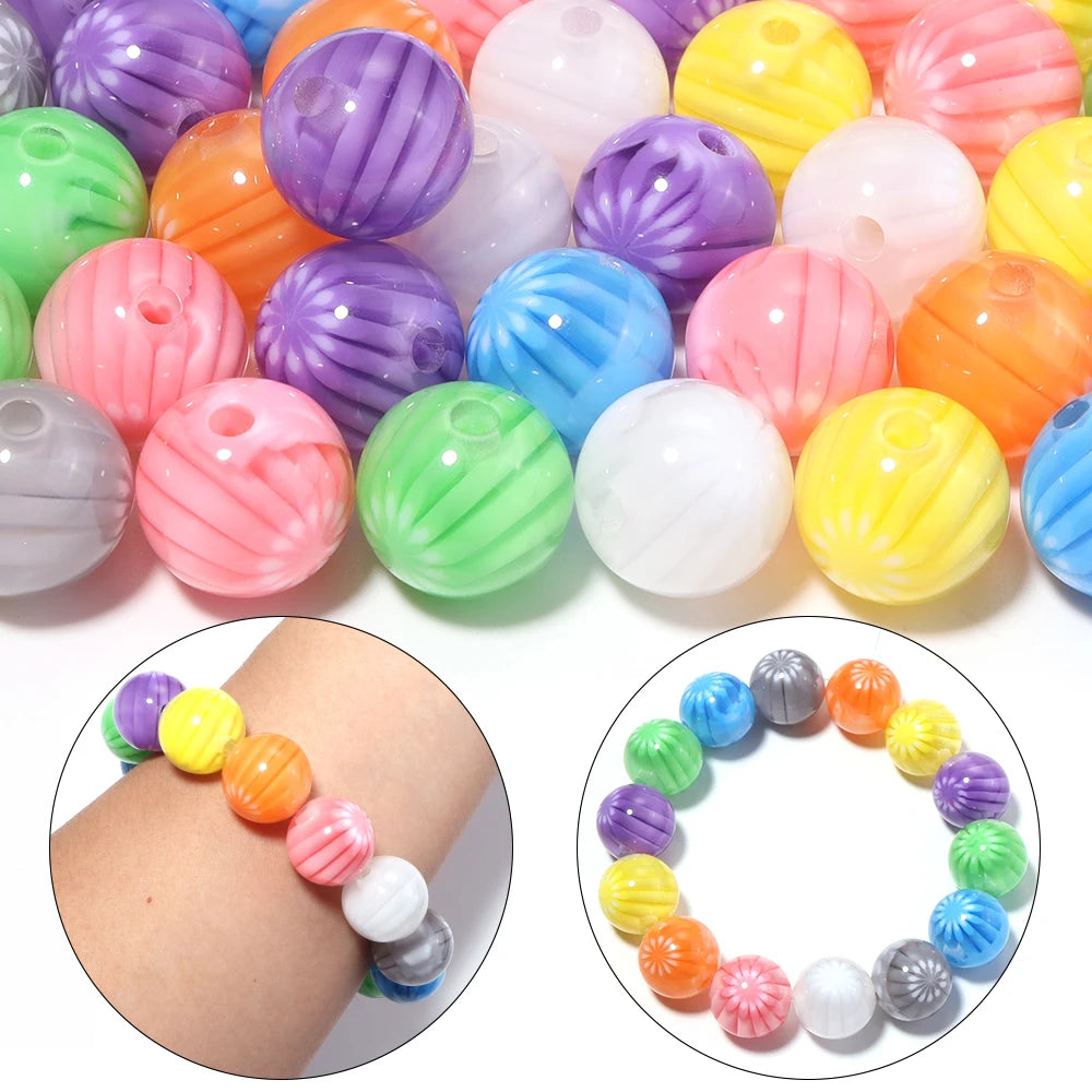 10pcs Watermelon Resin Beads 16mm – DIY Jewelry Making Resin Jewelry Beads PLUSH