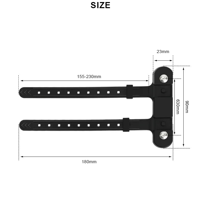 RIDERACE Silicone Bicycle Bottle Cage Strap Mount Adapter Bottle Cage Adapter PLUSH
