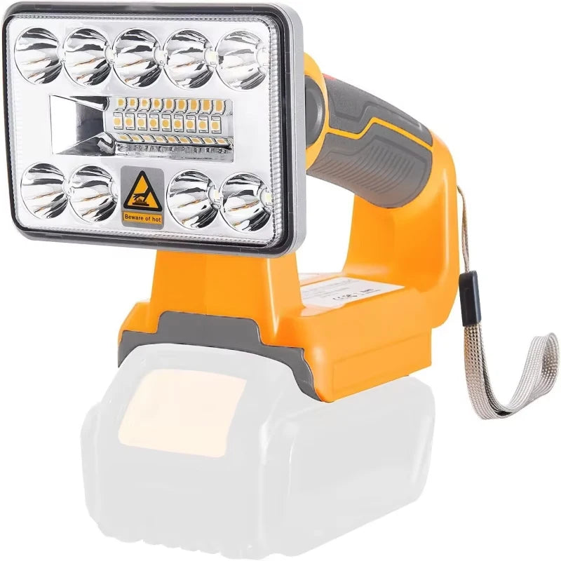 ZWINCKY Cordless LED Work Light for Dewalt 18V/20V Battery Cordless Work Light PLUSH