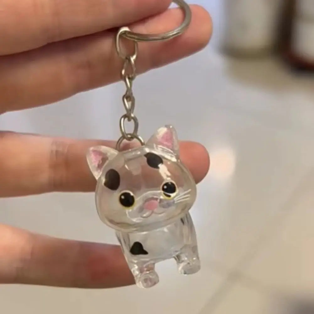 Transparent Cat Hair Storage Capsule Keychain | Pet Keepsake Pet Keepsake Keychain PLUSH
