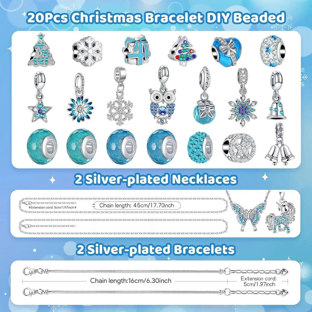 Christmas Advent Calendar 24-Day Bracelet Surprise Gift Set Advent Calendar Gift Set PLUSH