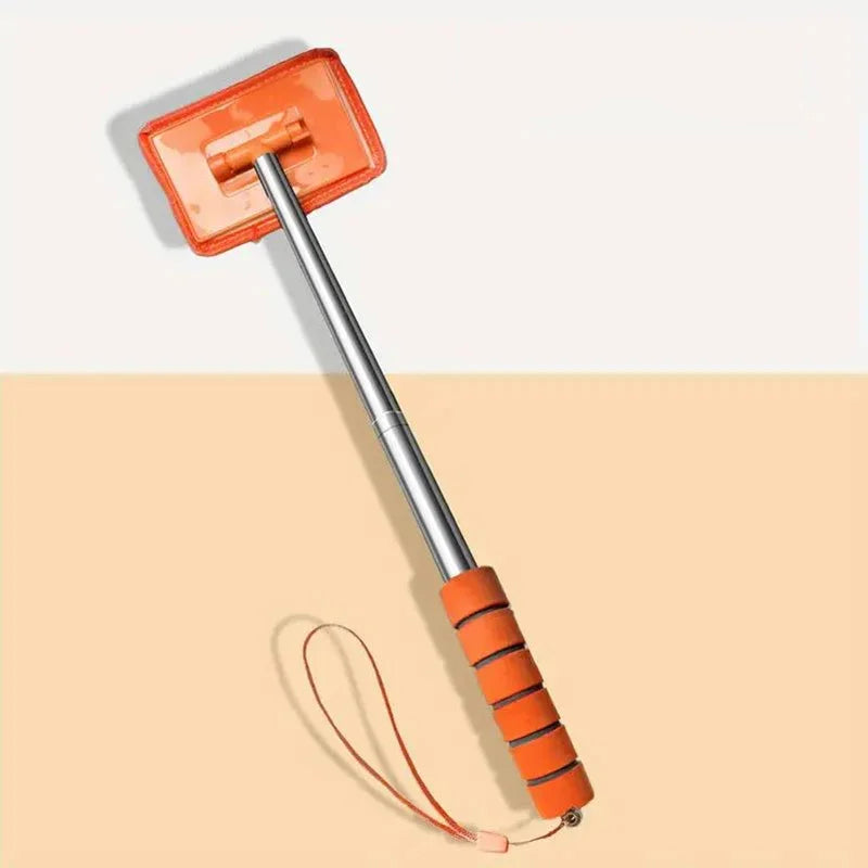 Telescopic Car Windshield Wiper & Window Cleaning Tool Auto Window Cleaner PLUSH Orange