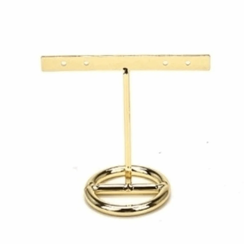 T-Shaped Metal Jewelry Display Stand – Earring & Necklace Rack Jewelry Display Stand PLUSH S-flat