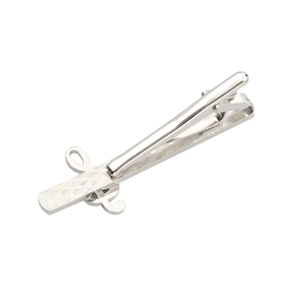 Silver Musical Note Tie Clip – Men's Necktie Bar Pin Tie Clip PLUSH