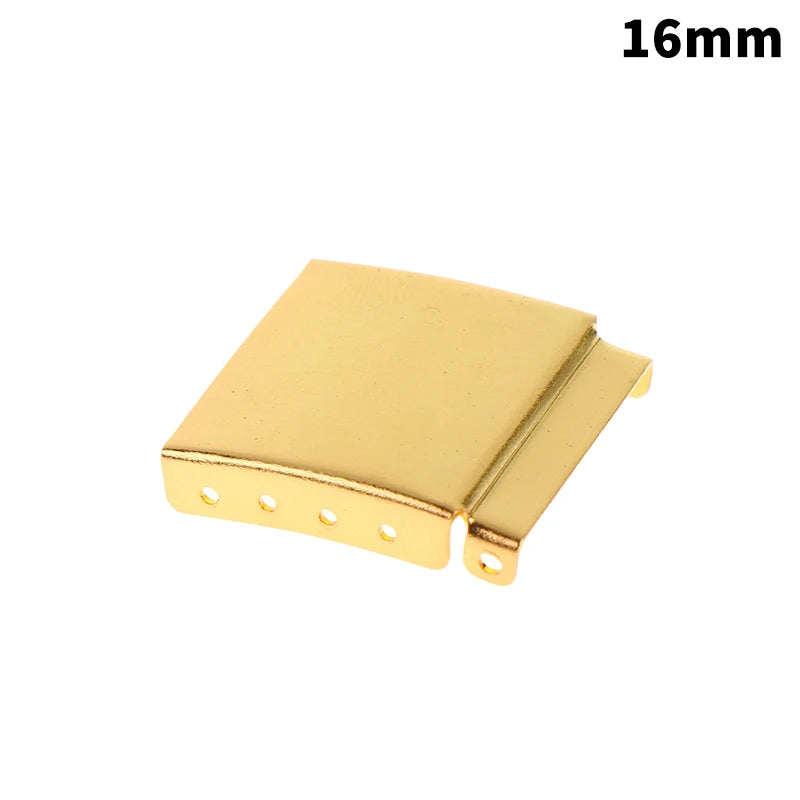 Universal Watch Band Clasp Extender 12–24mm Steel Gold Silver Watch Band Extender PLUSH 16MM Gold