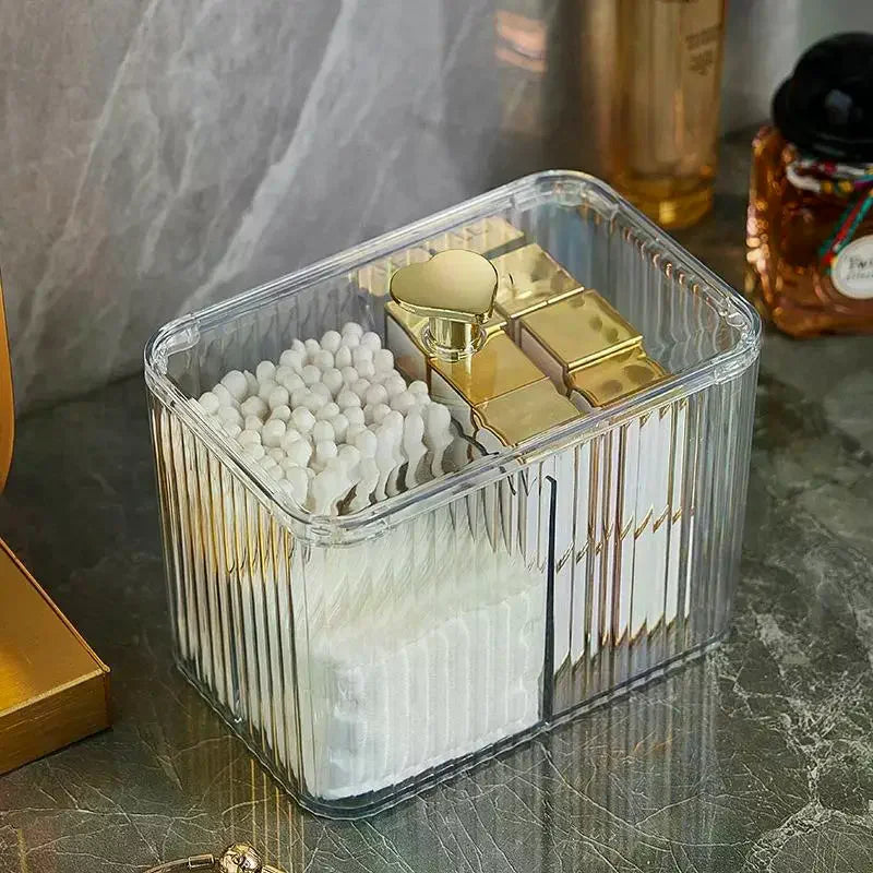 Acrylic Cosmetic Organizer Storage Box – Dust-Proof Desktop Cosmetic Storage Box PLUSH