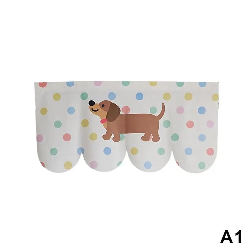 Animal Cartoon Door Curtain – Self-Adhesive, No-Drill Decor Decorative Door Curtain PLUSH A1