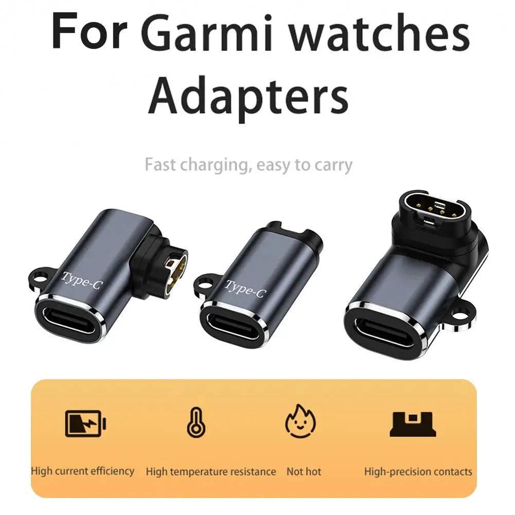USB-C Charging Adapter for Garmin Fenix 7/6 & Forerunner Watch Charging Adapter PLUSH