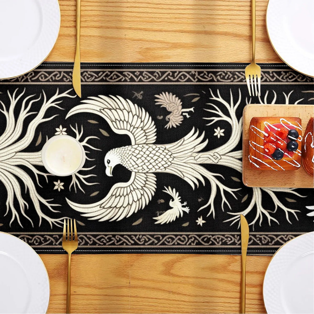 Tree of Life Eagle Totem Table Runner – Home & Party Décor Table Runner PLUSH