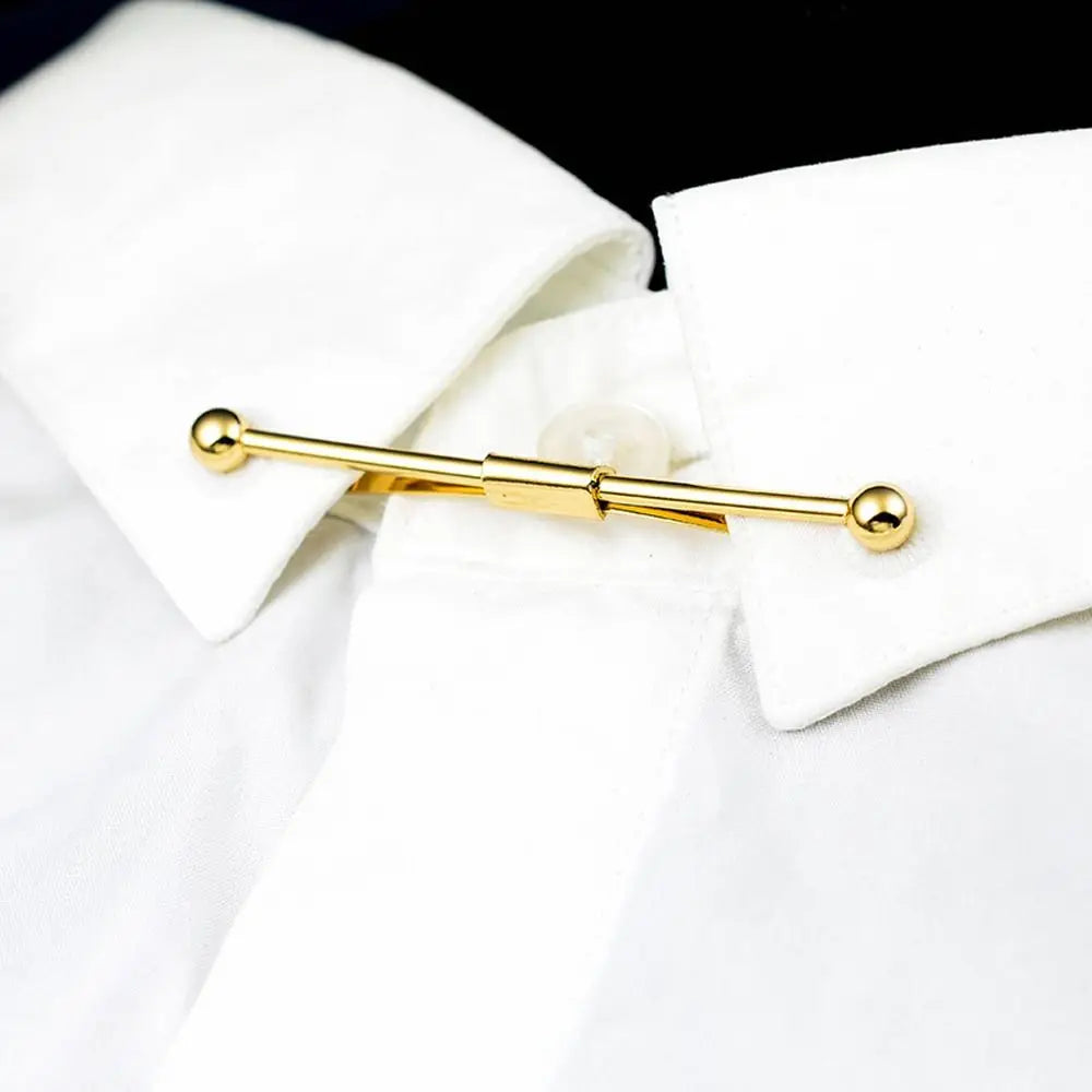 Alloy Cross Tassel Collar Clip Tie Bar for Men & Women Collar Clip PLUSH F