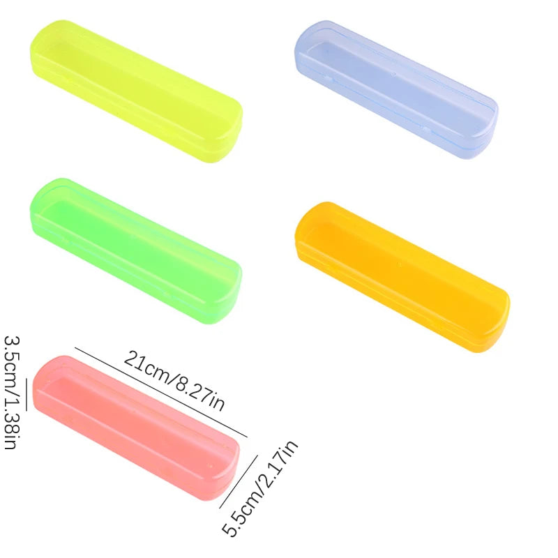 Portable Travel Toothbrush & Toothpaste Storage Box | Candy Color Toothbrush Travel Case PLUSH