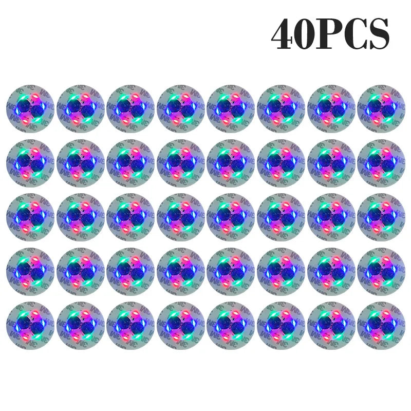 150pcs LED Luminous Coaster Stickers for Bar, Drinks & Bottles LED Party Coasters PLUSH Colorful-40PCS 6cm