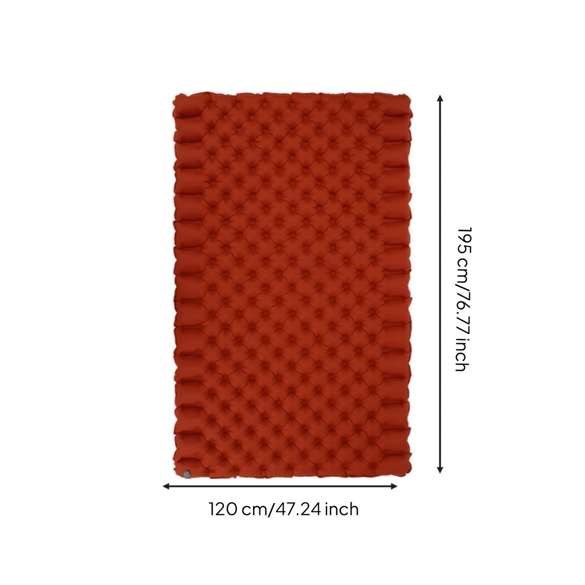 Ultralight Inflatable Camping Mat – Nylon TPU Double Sleeping Pad Inflatable Sleeping Pad PLUSH Red