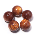 Gilding Resin Round Spacer Beads 8-20mm Gold Brown DIY Jewelry Resin Spacer Beads PLUSH 20mm x 5pcs