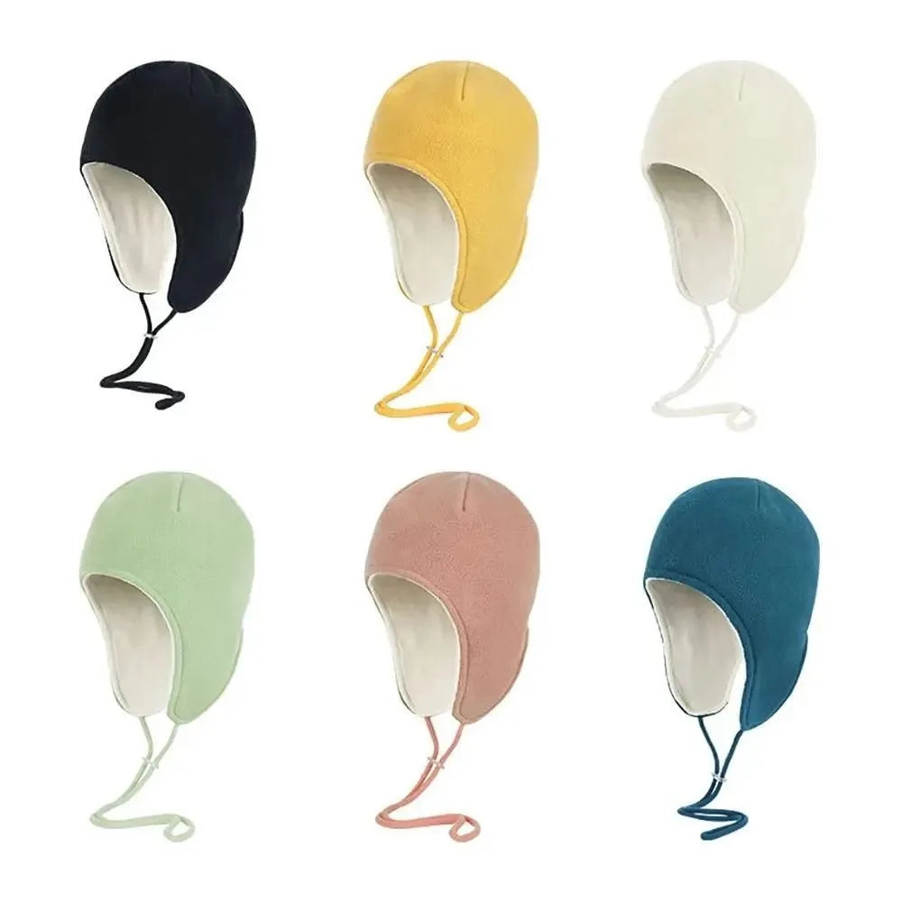 Windproof Fleece Ear Flap Hat – Adjustable Unisex Winter Cap Fleece Ear Flap Hat PLUSH
