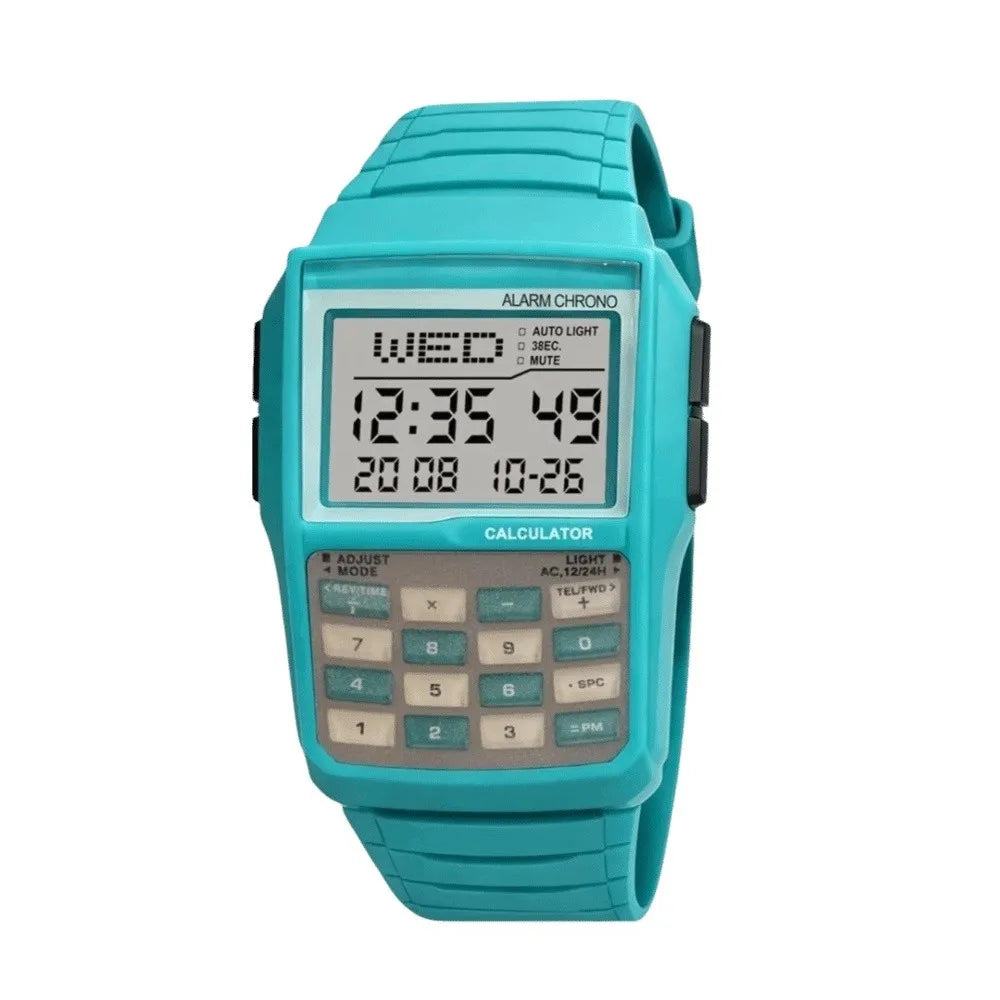 Men's LED Digital Watch – Waterproof, Alarm & Shock Resistant Digital LED Watch PLUSH Style 9