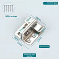 Stainless Steel Flip Latch Gate Lock with Padlock Hole | Barn Door Gate Door Latch PLUSH Silver-S 10PCS