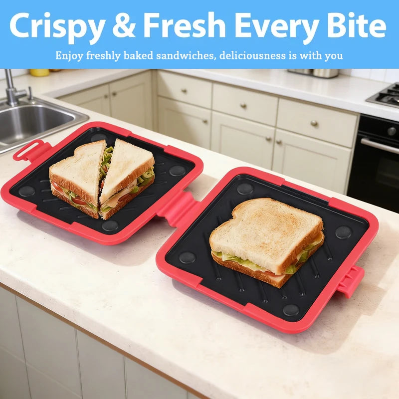 Silicone Sandwich Baking Tray – Microwave & Oven Safe Silicone Baking Tray PLUSH