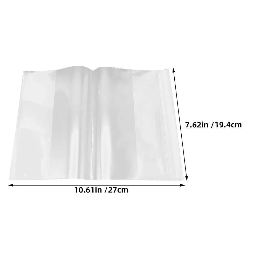 20pcs Clear Plastic Book Cover Protectors – Hardcover Sleeves Book Cover Protectors PLUSH