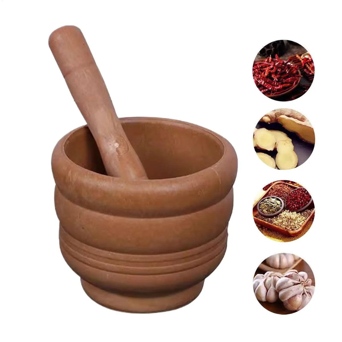 Mortar & Pestle Set – Spice Grinder & Herb Crusher Bowl Mortar & Pestle Set PLUSH