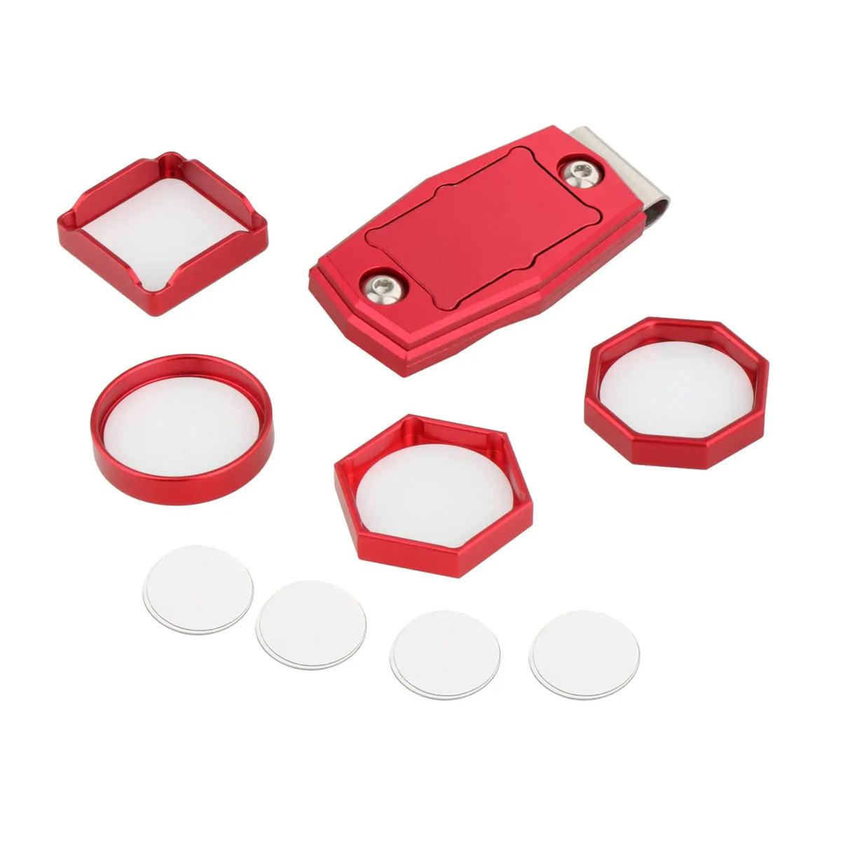 Tooyful Billiard Chalk Holder with Belt Clip – 4 Shapes Billiard Chalk Holder PLUSH
