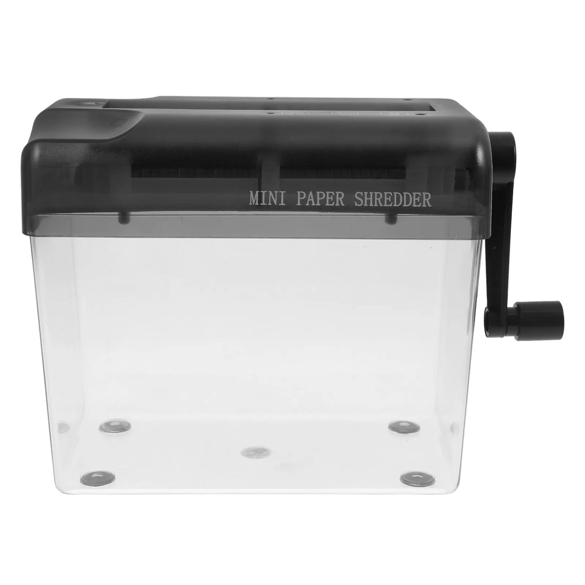 Manual Hand Crank Desktop Paper Shredder – Cross-Cut Home & Office Manual Paper Shredder PLUSH