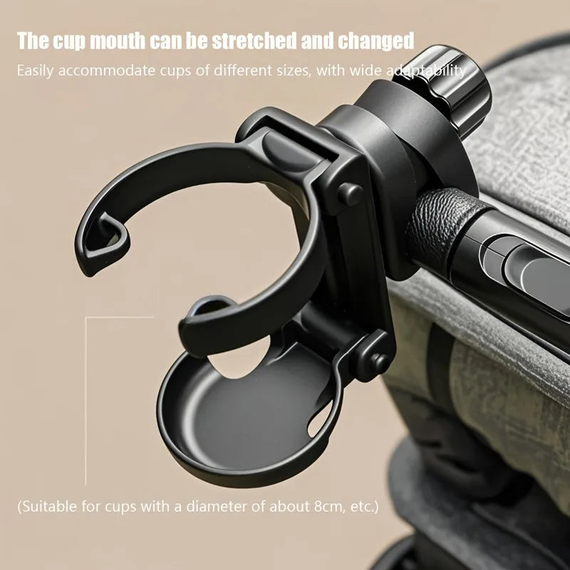 Adjustable Foldable Stroller Cup Holder – ABS Bottle Holder Stroller Cup Holder PLUSH