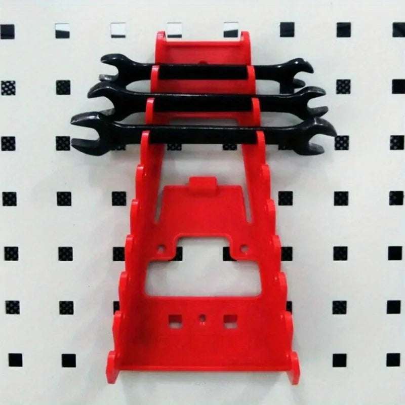 Red Plastic Wrench Organizer Tray – Socket & Spanner Holder Tool Organizer Tray PLUSH