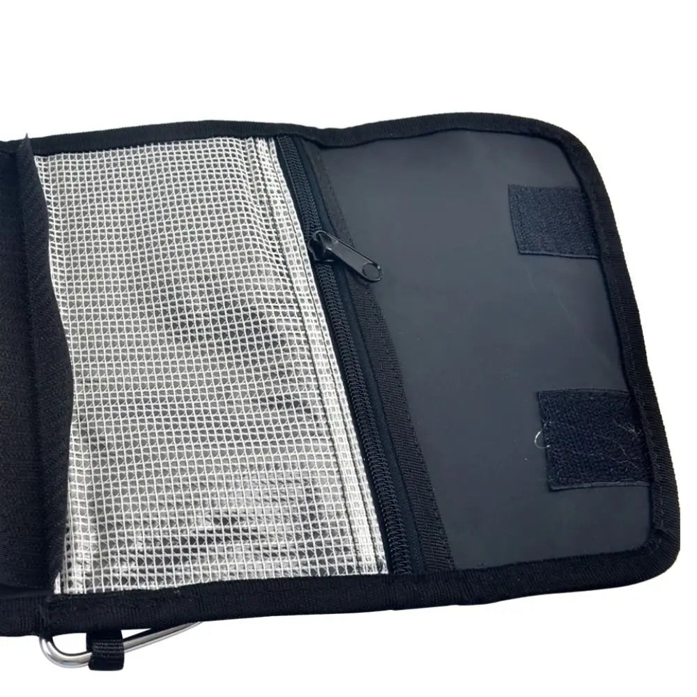 Waterproof Fishing Lure Bag – 6-Pocket Partitioned Bait Wallet Fishing Tackle Bag PLUSH