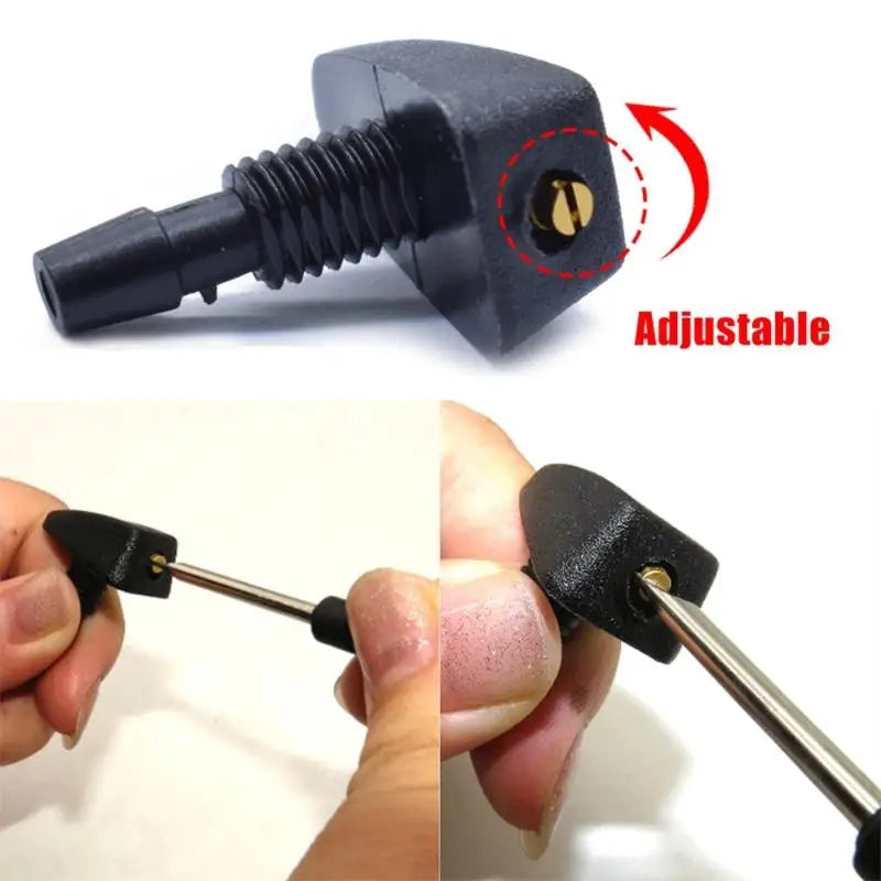 Universal Windshield Wiper Water Jet Nozzle Sprayer 2pc Kit Wiper Nozzle Sprayer PLUSH