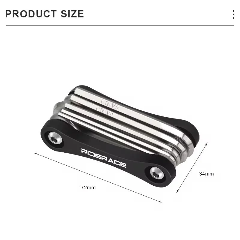 8-in-1 Bicycle Multi-Tool CRV Steel Hex Allen Wrench Set Bicycle Multi-Tool PLUSH