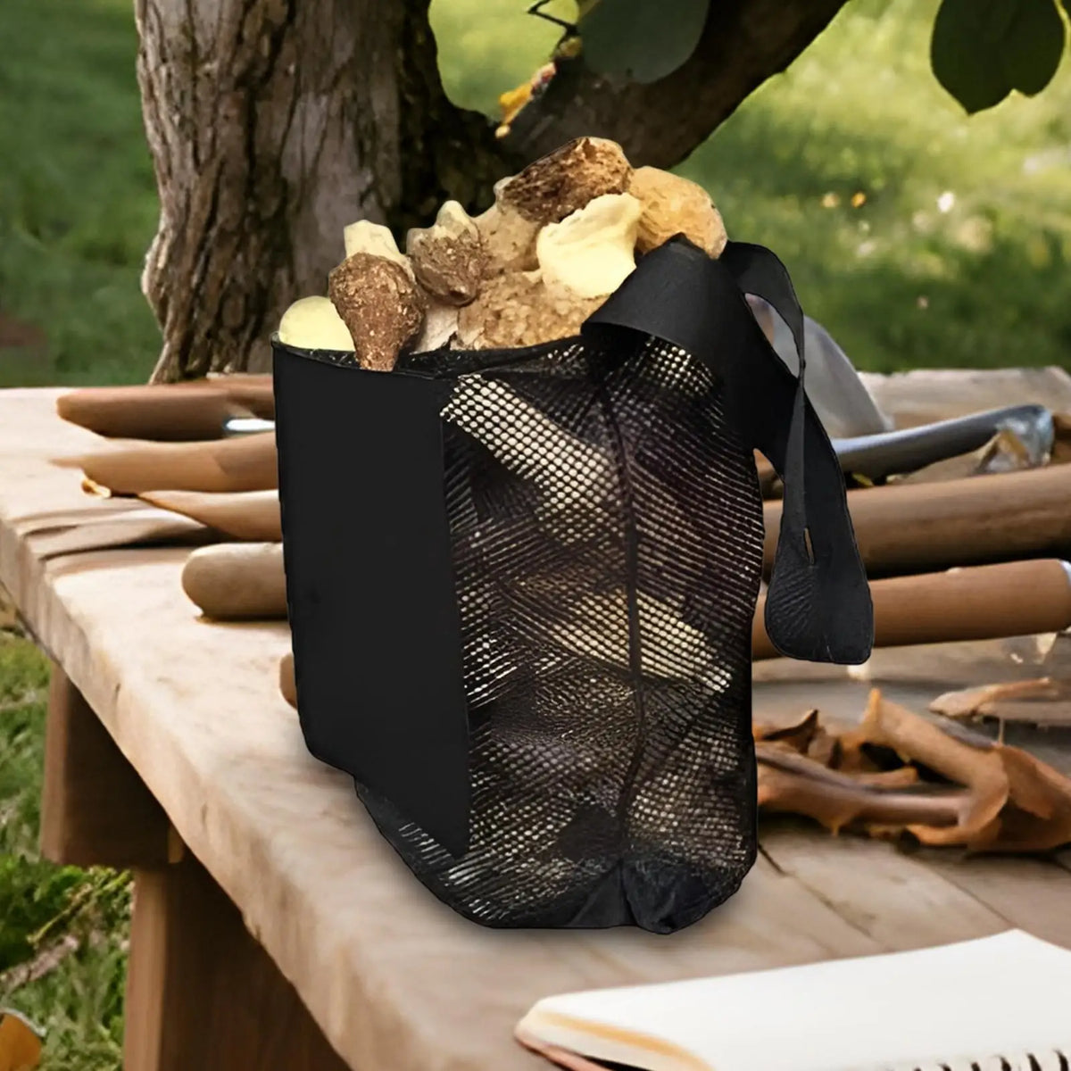 Foldable Mushroom Foraging Mesh Bag – Large Capacity Harvest Net Foraging Harvest Bag PLUSH