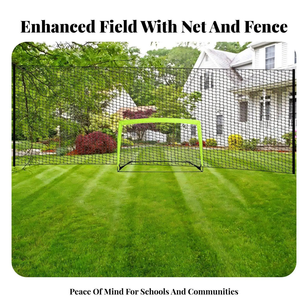 Football Training Barrier Net – Garden Soccer Backstop Net Soccer Training Net PLUSH