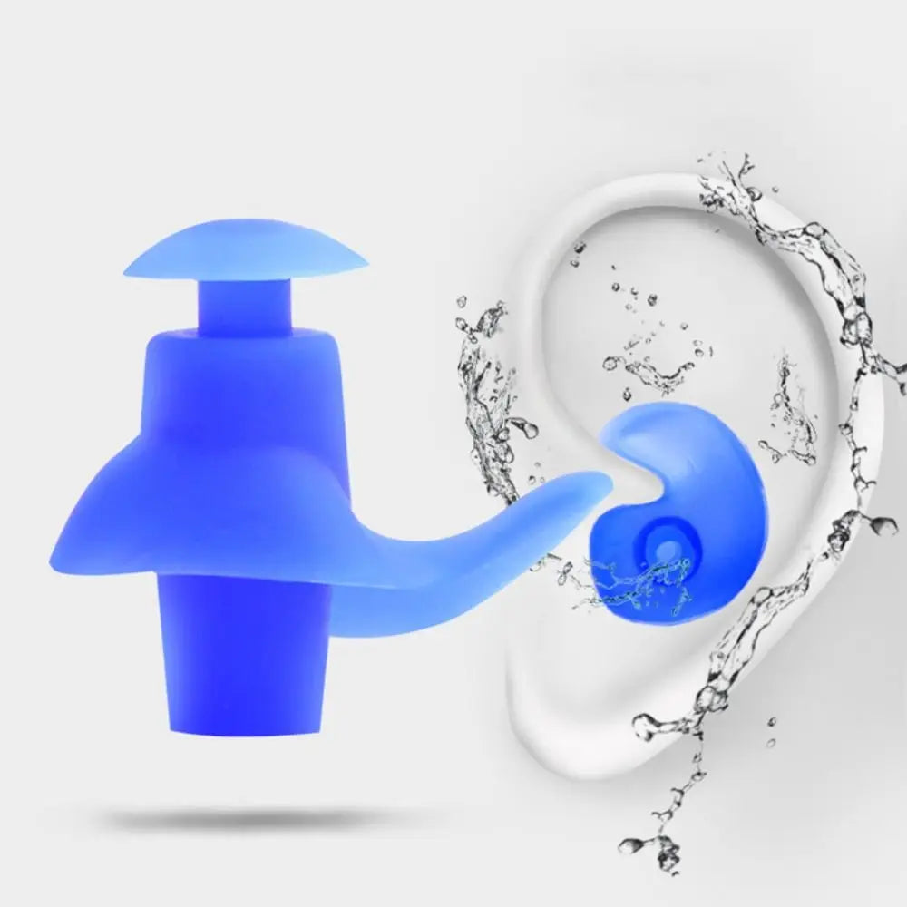 Silicone Waterproof Swim Earplugs for Sleep & Water Sports Swim Earplugs PLUSH