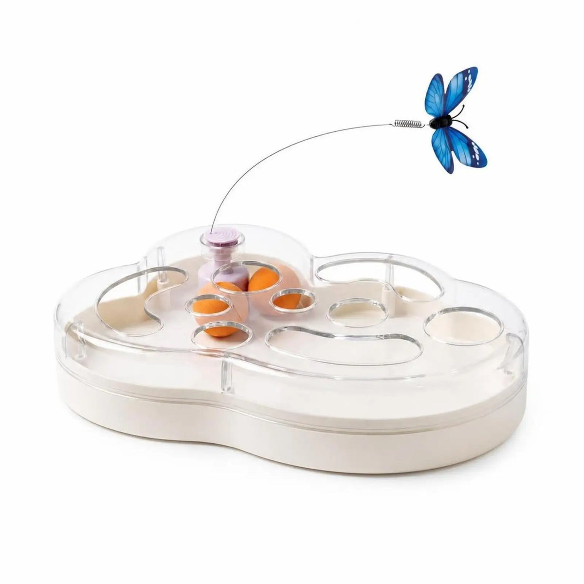 Rechargeable Electric Cat Toy – Butterfly & Track Balls Electric Cat Toy PLUSH