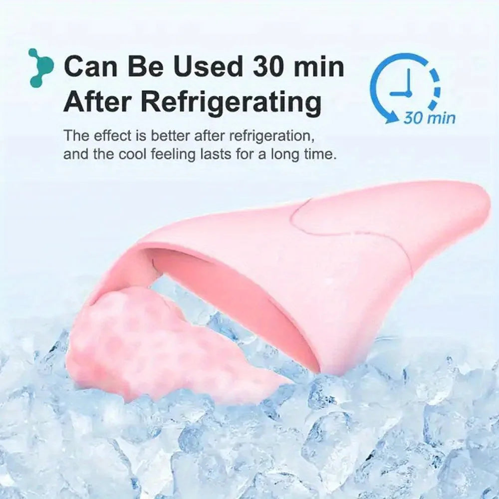 Travel Ice Roller for Face & Eye – Cooling Facial Massager Facial Ice Roller PLUSH