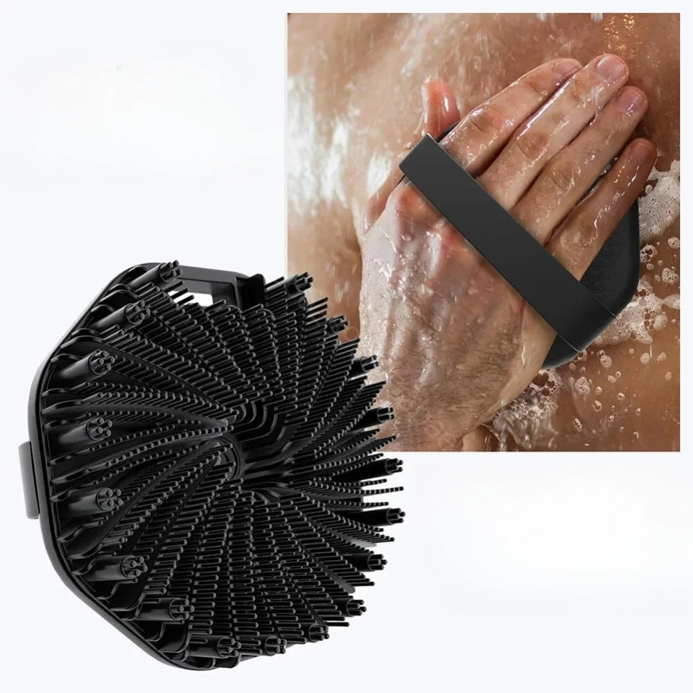 Silicone Body Scrubber Shower Brush – Exfoliating Back Brush Bath Scrubber Brush PLUSH
