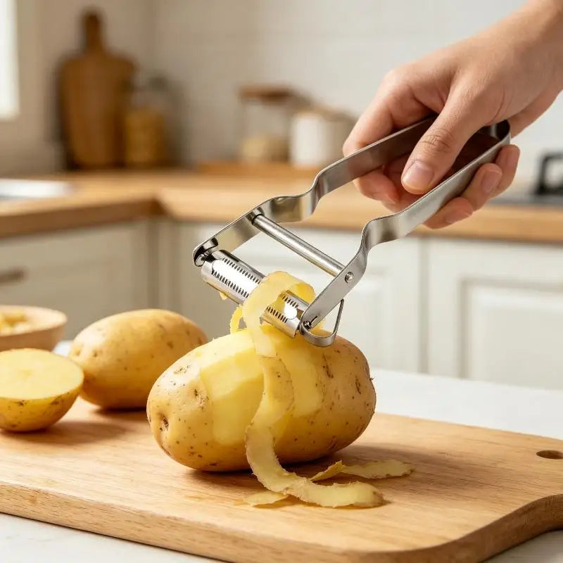 Stainless Steel Vegetable & Fruit Peeler Set – 1 or 5 Pcs Kitchen Peeler Set PLUSH
