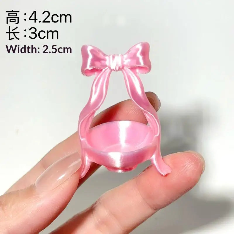 Pink 1:12 Miniature Cosmetic Storage Box – Dollhouse Accessory Dollhouse Miniature PLUSH A3