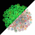 100pcs Luminous Acrylic Beads Star Moon Flower – DIY Jewelry Acrylic Spacer Beads PLUSH Style 08