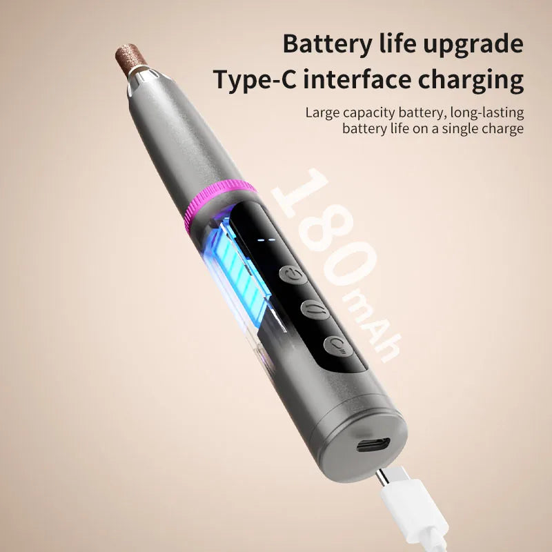 Professional Electric Nail Drill & File – Home & Salon Tool Electric Nail Drill PLUSH