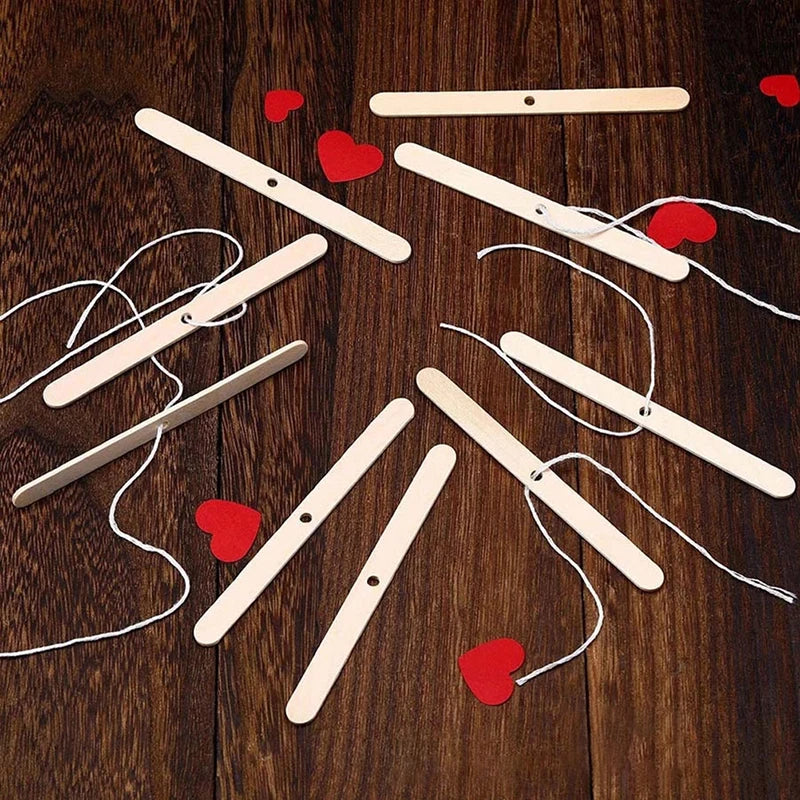 50pcs Wooden Candle Wick Holders – Centering Bars for Candle Making Candle Making Tool PLUSH
