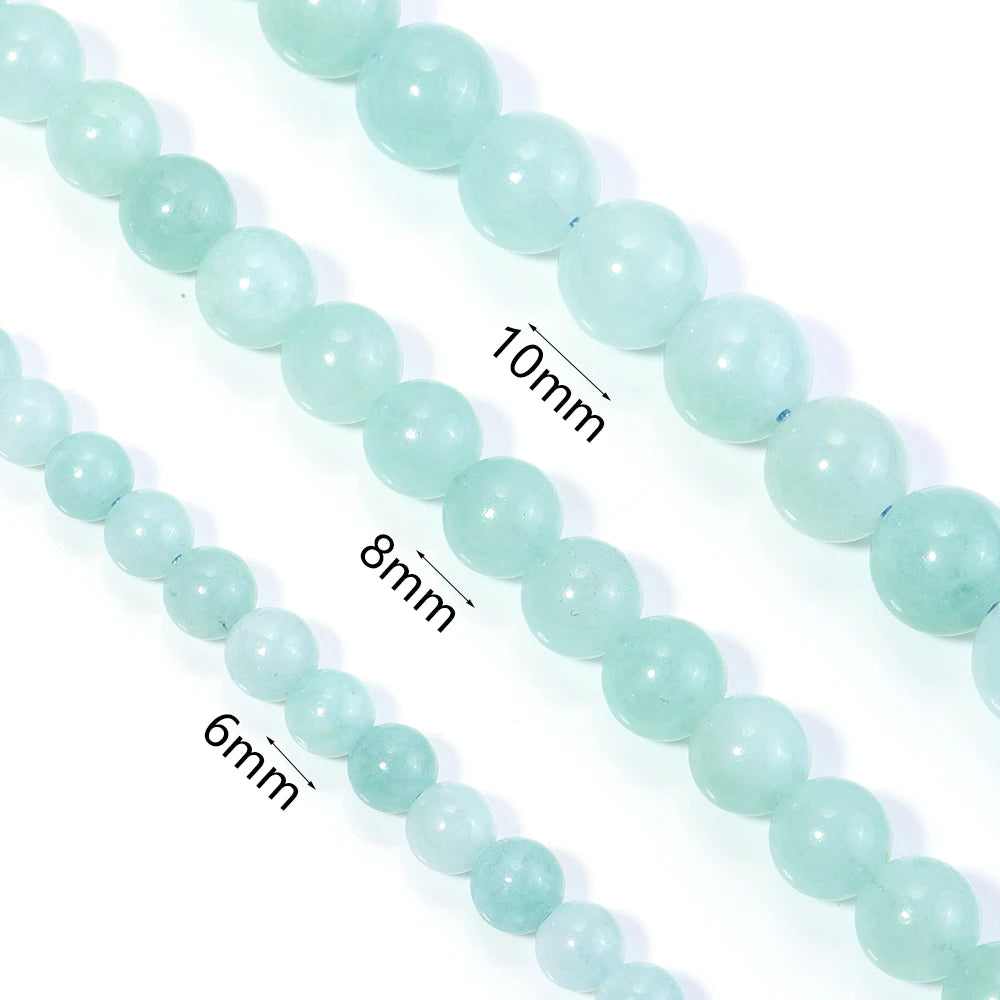 Myanmar Jade Stone Round Spacer Beads 6/8/10mm – DIY Jewelry Stone Spacer Beads PLUSH