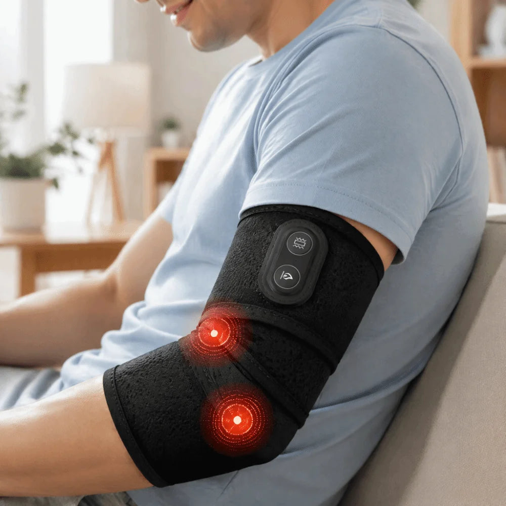 105 LED Red Light Heating Wrap – Elbow & Wrist Brace Heating Support Wrap PLUSH