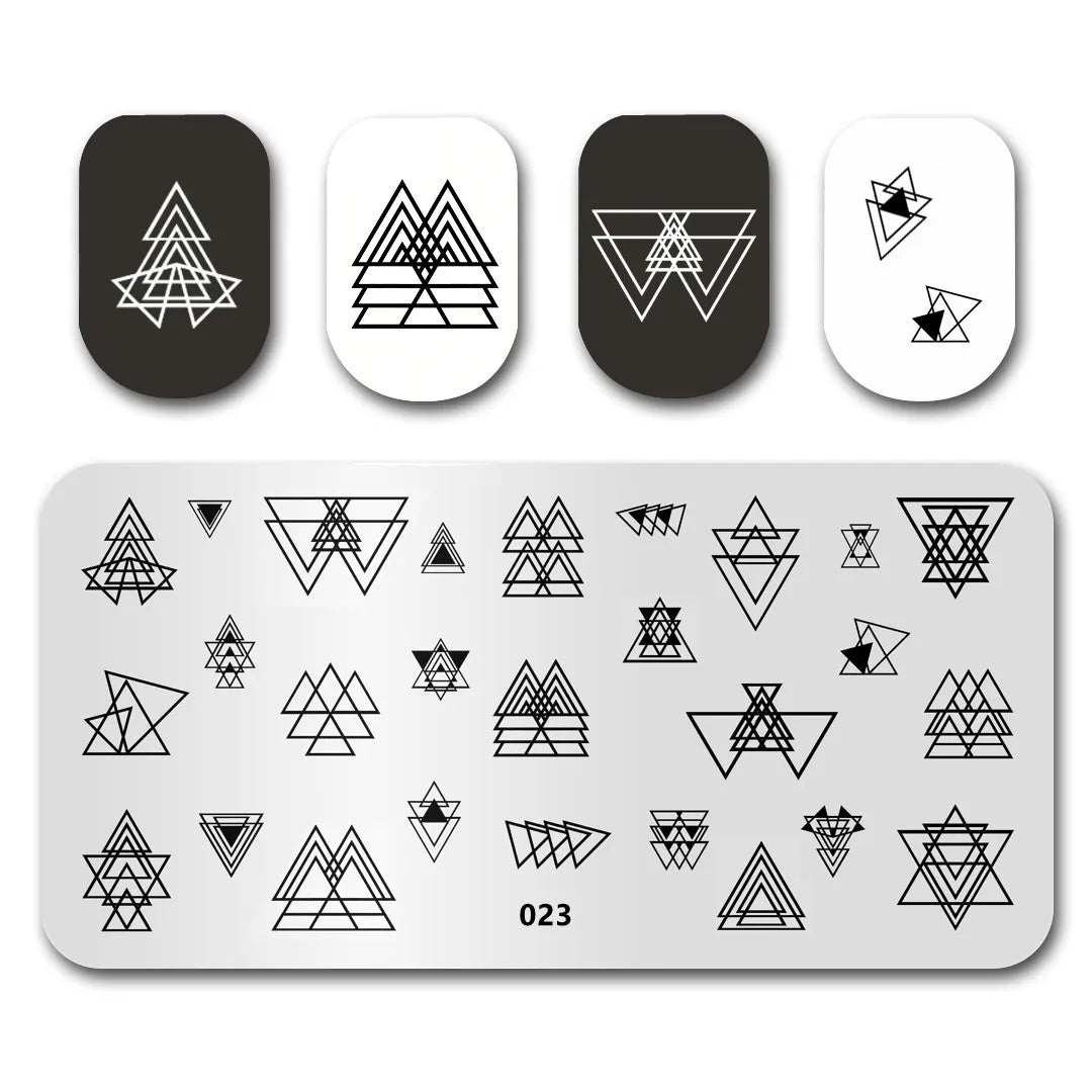 Nail Stamping Plates – Marble Leaves & Animals Stencils Nail Stamping Plate PLUSH DXEFV-3